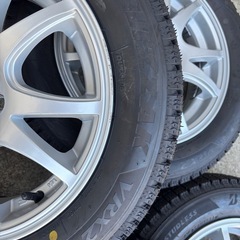 取引中！！！軽自動車 155/65R14 スタッドレスホイール付！ブリヂストン VRX2未使用品の画像
