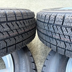 取引中！！！軽自動車 155/65R14 スタッドレスホイール付！ブリヂストン VRX2未使用品の画像