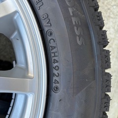 取引中！！！軽自動車 155/65R14 スタッドレスホイール付！ブリヂストン VRX2未使用品の画像