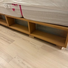 無印良品　ベッド追加台の画像