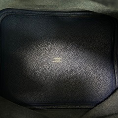 エルメスHERMESピコタンロックMM ハンドバッグD2019年製造ハンドバックトートバッグトートバックかばんカバン鞄ブルー青色シルバー金具レザー牛革本革カデナキー鍵フランス製レディース女性用womenユニセックス男女兼用参考価格578,600円の画像
