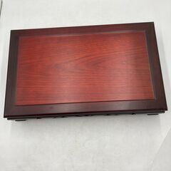 【中古美品】台 花台 赤茶 木製 1点 置物 インテリア レトロの画像