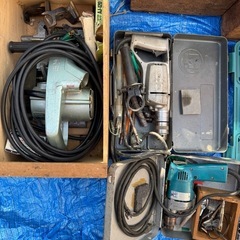 大工道具大量まとめて　工具ドリルスクリュードライバー電気かんな仕上溝切転売商材の画像