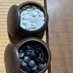 碁盤、碁石の画像