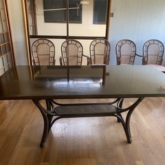中古ダイニングテーブル椅子セットの画像
