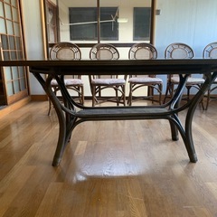 中古ダイニングテーブル椅子セットの画像