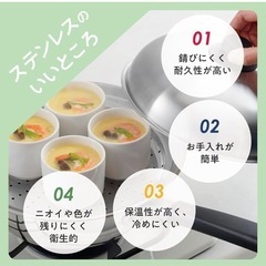 むしき蒸し器18~20cmお鍋にのせて簡単蒸しプレート の画像