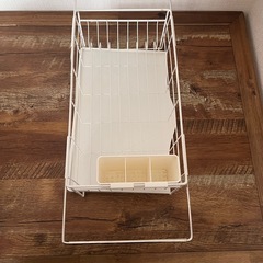 伸縮性食器水切りラックの画像