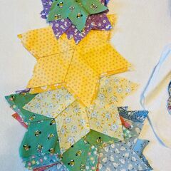 パッチワーク作品（要仕上げ）の画像