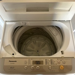 【引取】パナソニック 洗濯機 6kg NA-F60B11 ★2017年製★動作確認済み の画像