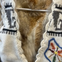 美品　《 usa古着 》　キッズ服　120サイズ　ベスト　リバーシブル　ニット　フワフワの画像