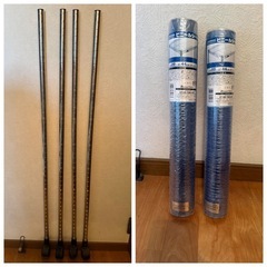 スチールラック 幅90x奥行45x高
さ120 と 新品ビニールシート2枚の画像