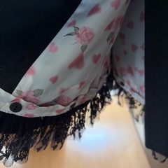 新品　冬物リボンフリルコートの画像