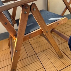 【取引完了】ウッドパネル、ガーデンテーブルセットの画像