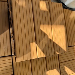 【取引完了】ウッドパネル、ガーデンテーブルセットの画像