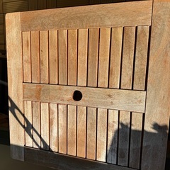 【取引完了】ウッドパネル、ガーデンテーブルセットの画像