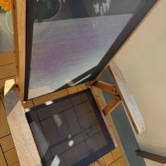 【取引完了】ウッドパネル、ガーデンテーブルセットの画像