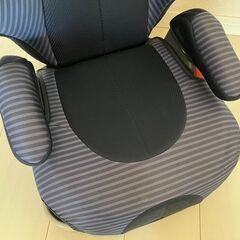 GRACO (グレコ) ジュニアシート シートベルト固定 ジュニアプラス DX 3歳頃から11歳頃まで ロングユース カップホルダー付 背もたれ取り外し可 (インディゴストライプ NV) ネイビーの画像