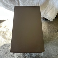 45L フタ付スリムペダル ゴミ箱 茶の画像