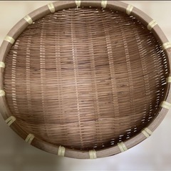 竹籠 竹ざる2点セットの画像