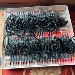 クリスマスツリーのイルミネーションライト
の画像