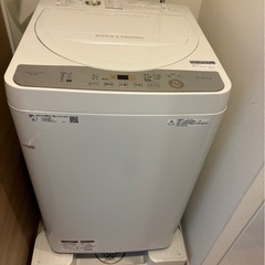 洗濯機 シャープ 2019年製の画像
