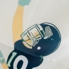 10歳誕生日タペストリー　あめふとアメフトの画像