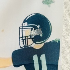 10歳誕生日タペストリー　あめふとアメフトの画像