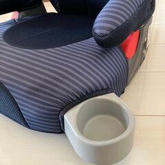 GRACO (グレコ) ジュニアシート シートベルト固定 ジュニアプラス DX 3歳頃から11歳頃まで ロングユース カップホルダー付 背もたれ取り外し可 (インディゴストライプ NV) ネイビーの画像