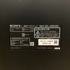 SONY ソニー 32型液晶テレビ BRAVIA KDL-32BX30H HDD内蔵 2010年製の画像