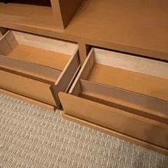 テレビ台　テレビボード ロータイプ 収納引き出し付　ナチュラルの画像