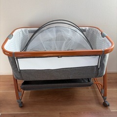 【美品】ミニサイズ ベビーベッドの画像