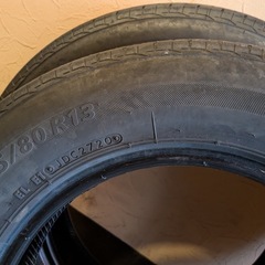 夏タイヤ差し上げます。145/80-13の画像