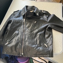 レザージャケット　ダッフルコートの画像