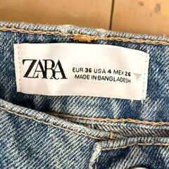 ZARA MID-RISE デニムパンツ(JPサイズ9)の画像
