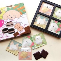 イラストレーター、てらおかなつみさんデザインの世界のチョコ　10箱の画像