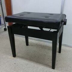 ピアノ椅子 黒 ピアノイス イス 椅子 ブラック 昇降不調 ピアノの椅子 ピアノのイス 札幌市 西野店の画像