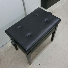 ピアノ椅子 黒 ピアノイス イス 椅子 ブラック 昇降不調 ピアノの椅子 ピアノのイス 札幌市 西野店の画像