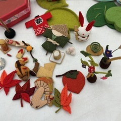 季節を彩るちりめん　和紙細工の画像