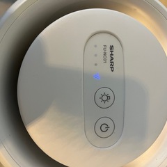 SHARP シャープ 小型空気清浄機 プラズマクラスター7000 FU-NC01-W 2021年製 ホワイトの画像