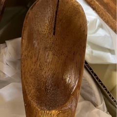 【新品】天然木 大皿小皿 サラダ皿セット スプーン付の画像