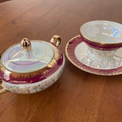 未使用　ティーセット　SIROYAMA CHINA　シロヤマチャイナ　シロヤマ　ティーカップ　10客セット　城山　レトロ　洋風　洋食器の画像