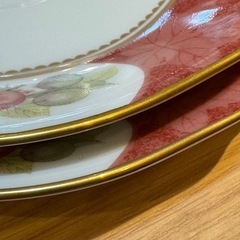 A7149【ノリタケ】フルーツモノグラム カップ＆ソーサー 2客の画像