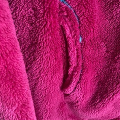 adidas フリースパーカー　ピンク　あったか　フード付きの画像