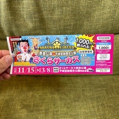 サーカスチケットの画像