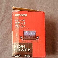 BUFFALO パソコン用 USB ステレオスピーカー BSSP100U（動作問題なし）の画像