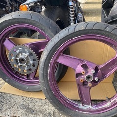 ☆ ★ EX250H ZZR250 前後タイヤホイールセット ★ ☆の画像