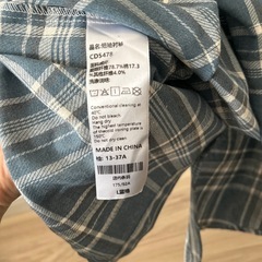 チェック柄半袖　#パーカーシャツ ブルー系 カジュアルの画像