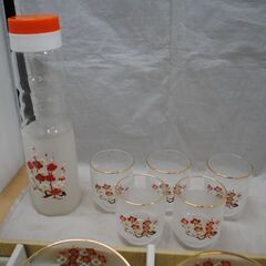 [1714J] 東洋玻璃器　ガラス製　リビングセットの画像