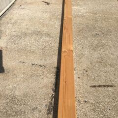 JM20440S)木材 幅：約9cm 全長：約233cm 高さ：4cm  中古品【取りに来られる方限定】の画像